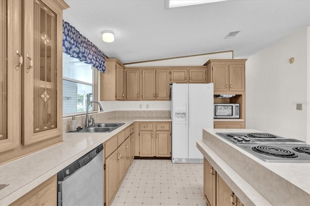 Kitchen with Generous Cabinet and Counter Space