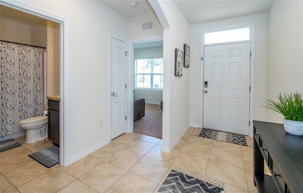 Bedroom 2 and Full Bath off Foyer