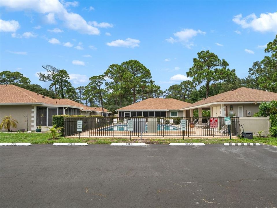 Community Pool with guest parking