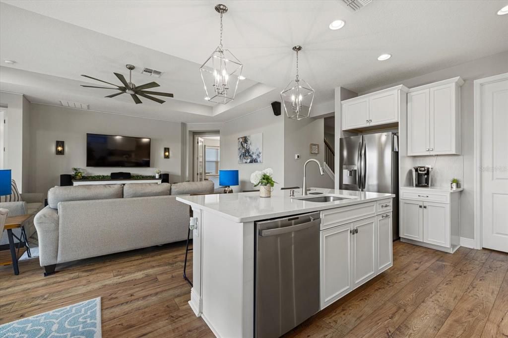 Kitchen Overlooking Family Room