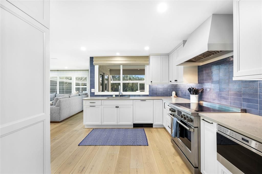 Modern kitchen with top of the line appliances