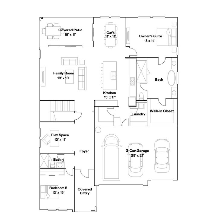 Activo con contrato: $599,900 (5 camas, 4 baños, 3629 Pies cuadrados)