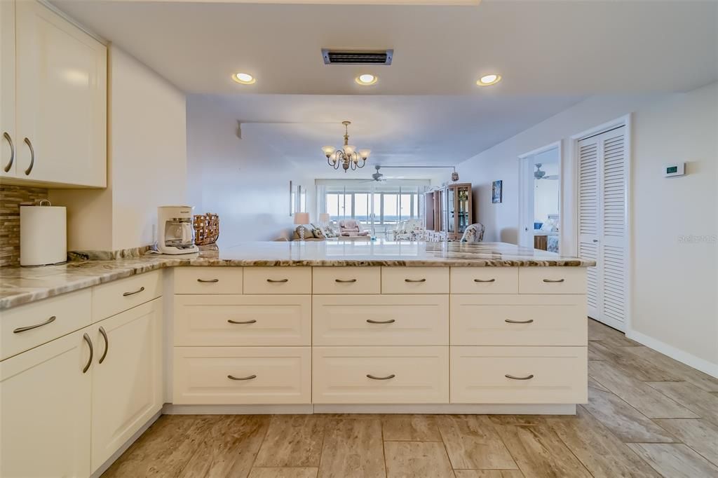 Open Kitchen,Dining and Living Area to Balcony