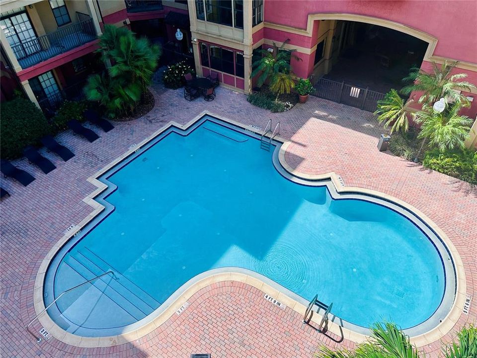 Pool view from Balcony