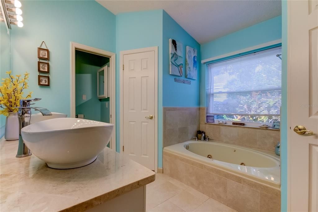 Jetted Tub and Two Walk-In Closets