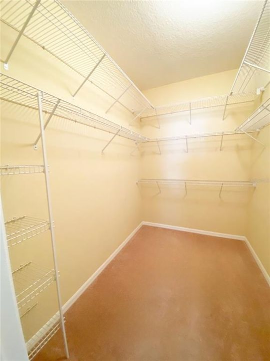 Primary walk in closet