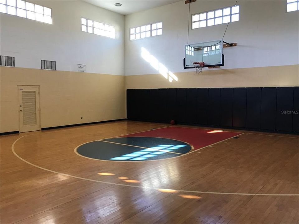 Half Regulation Basketball Court