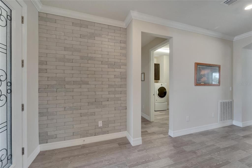 laundry room entrance off foyer