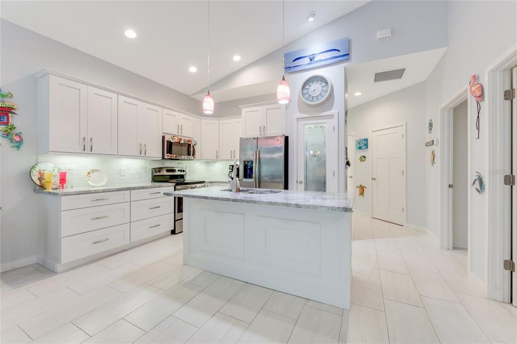 Kitchen and Hallway to the Foyer