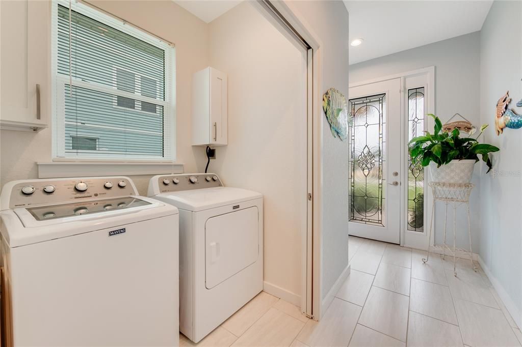 Laundry Closet with Pocket Doors