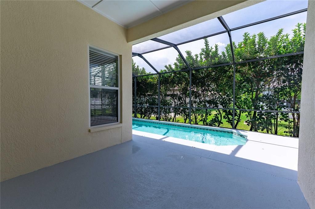 Patio is off the sliding glass doors and is great spot for entertaining.