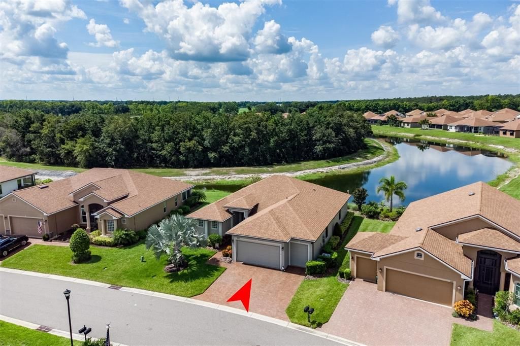 The 20+ acre nature preserve behind this home is protected from any development.