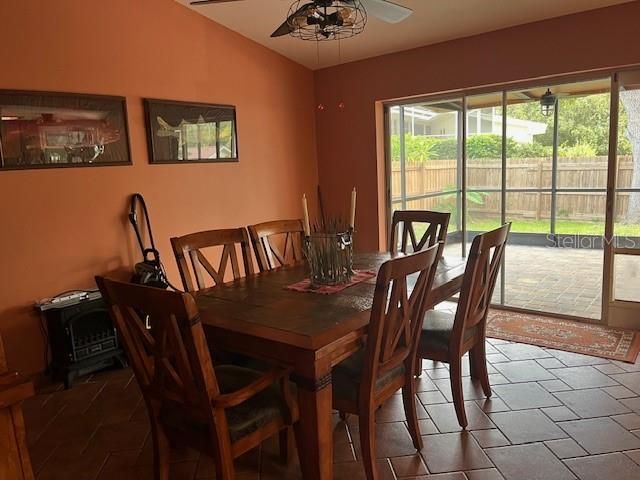 Family room/Dining room with sliders out to Lanai/ 2nd dining room