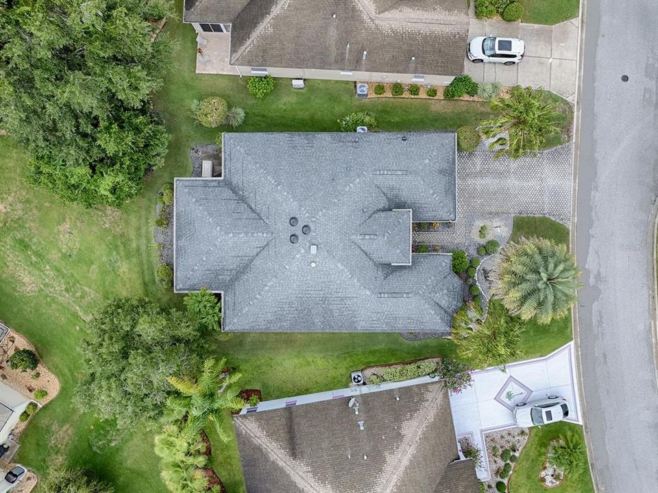 AERIAL VIEW OF THE HOME- NO KISSING LANAI HERE