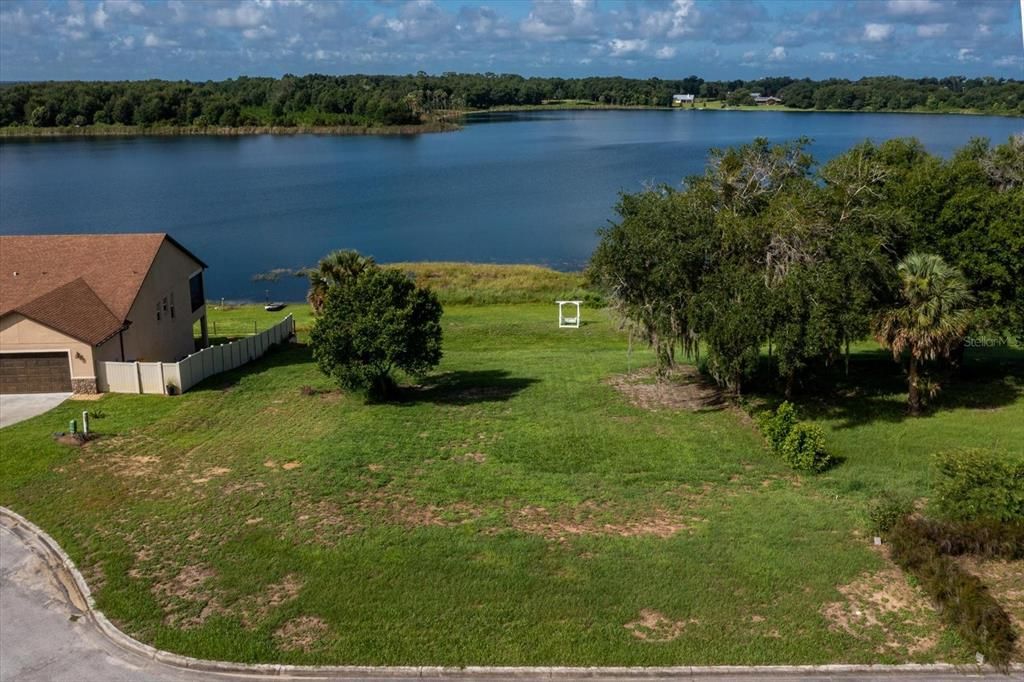 Drone photo facing west