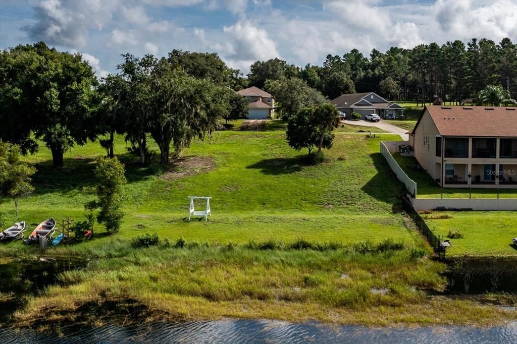 Drone photo facing east