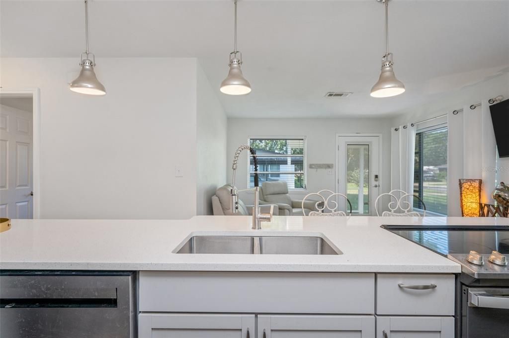 Double stainless steel sink!