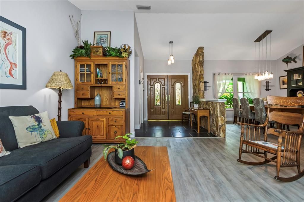 Living Room Looking at Foyer