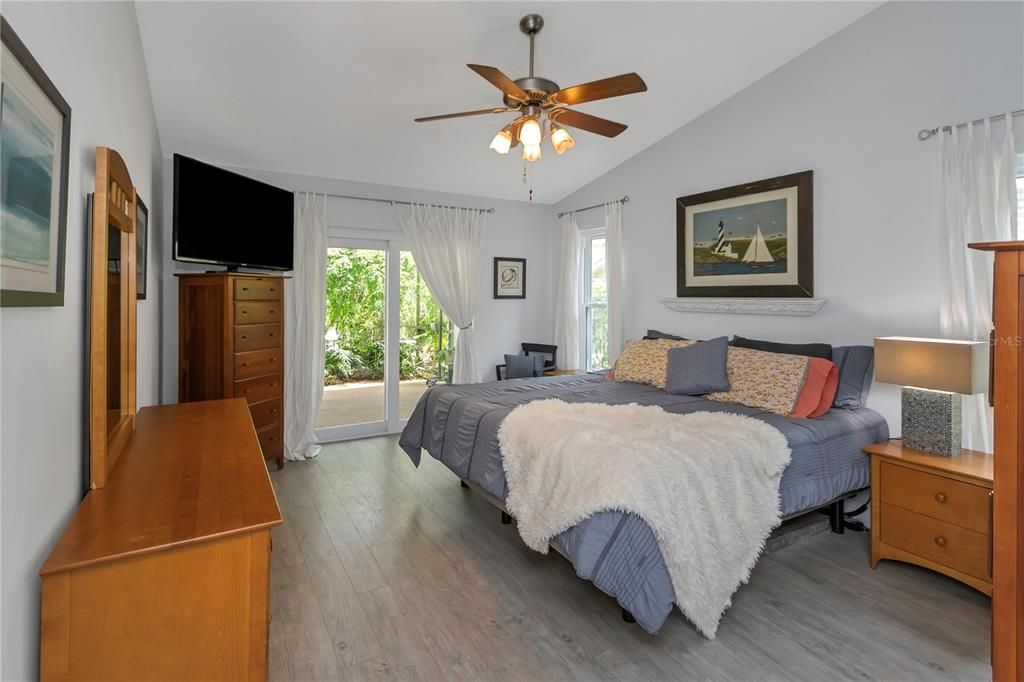 Primary Bedroom Overlooking Pool