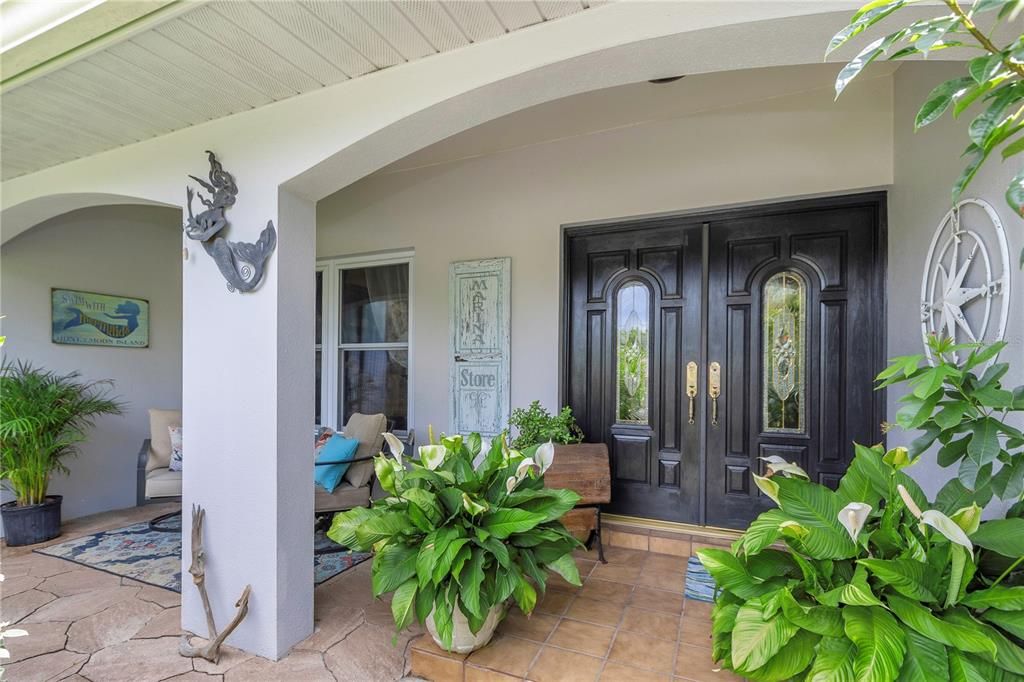 Relaxing Covered Front Porch