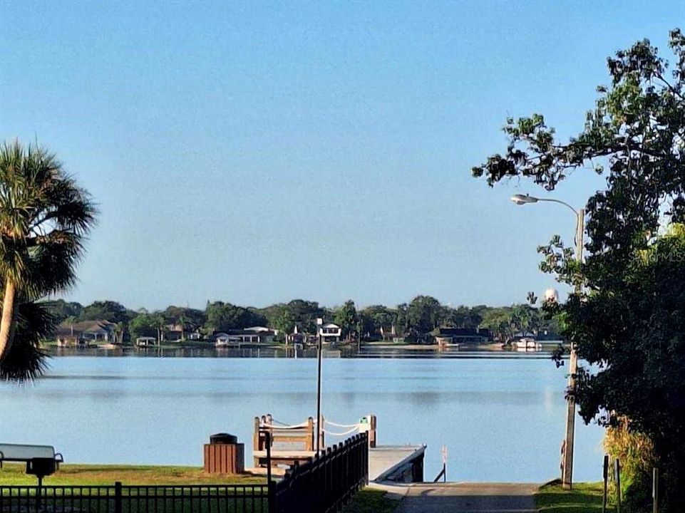 View of Dock from Back Yard