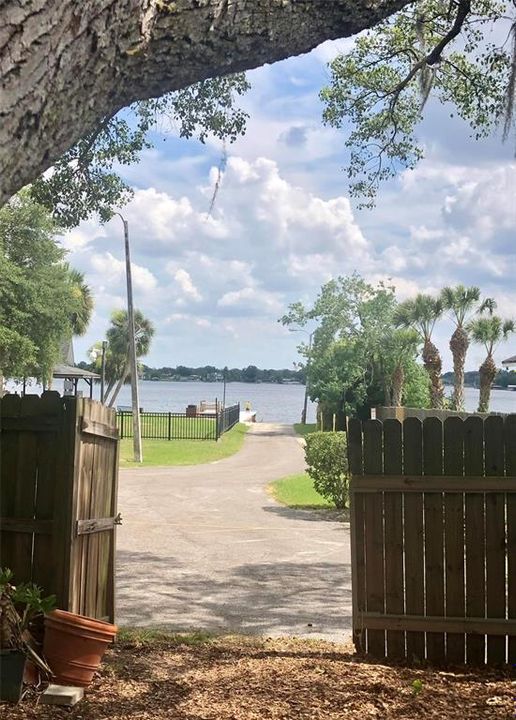 Boat Ramp From Yard