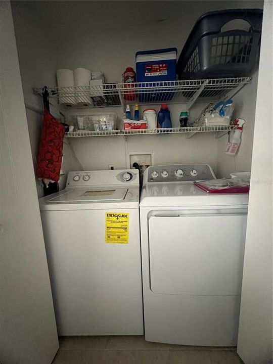 Inside Laundry closet in entry way