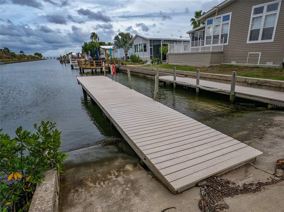 Community private boat ramp