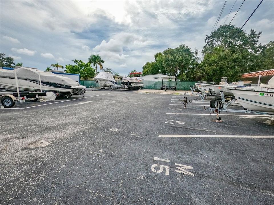 Boat storage parking