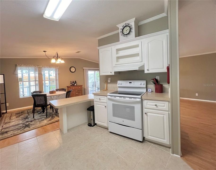 kitchen range and vent hood