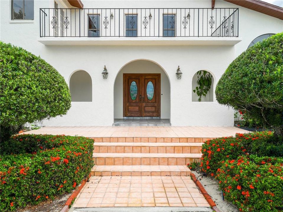 Front door and Balcony