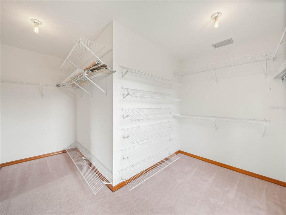 Primary walk-in closet