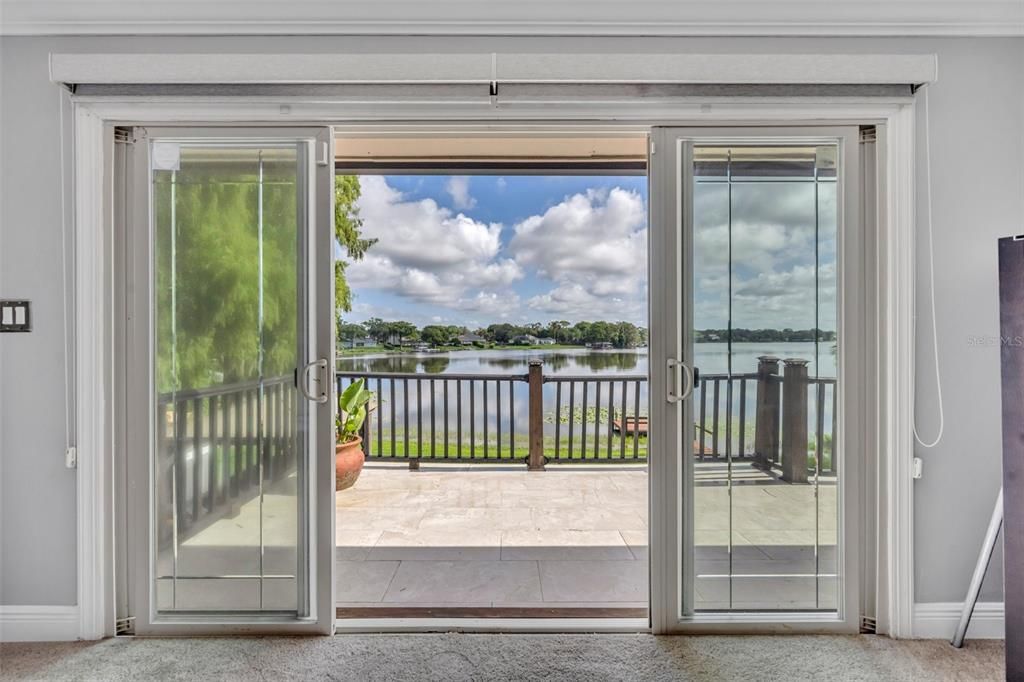 View of lake from Master overlooking balcony