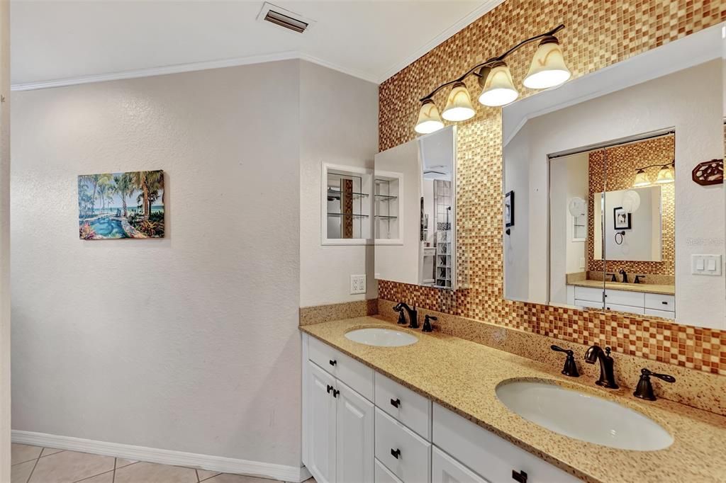 Beautifully updated bathroom and vanity