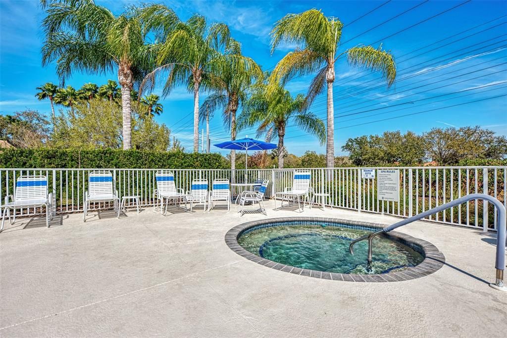 Hot tub to relax your cares away