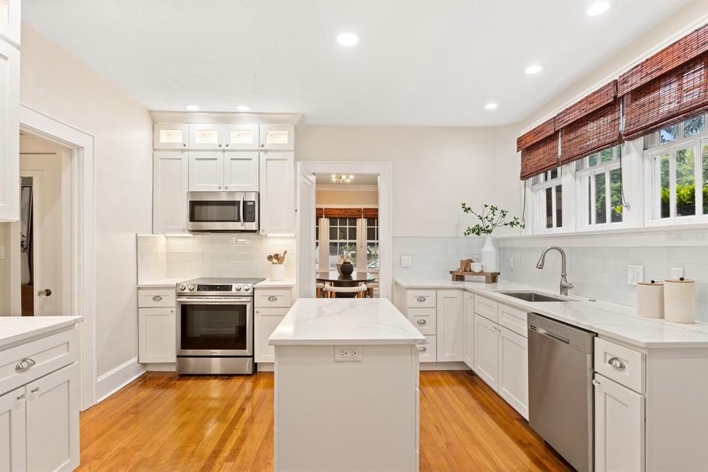 Modern elegance with classic design in the kitchen.