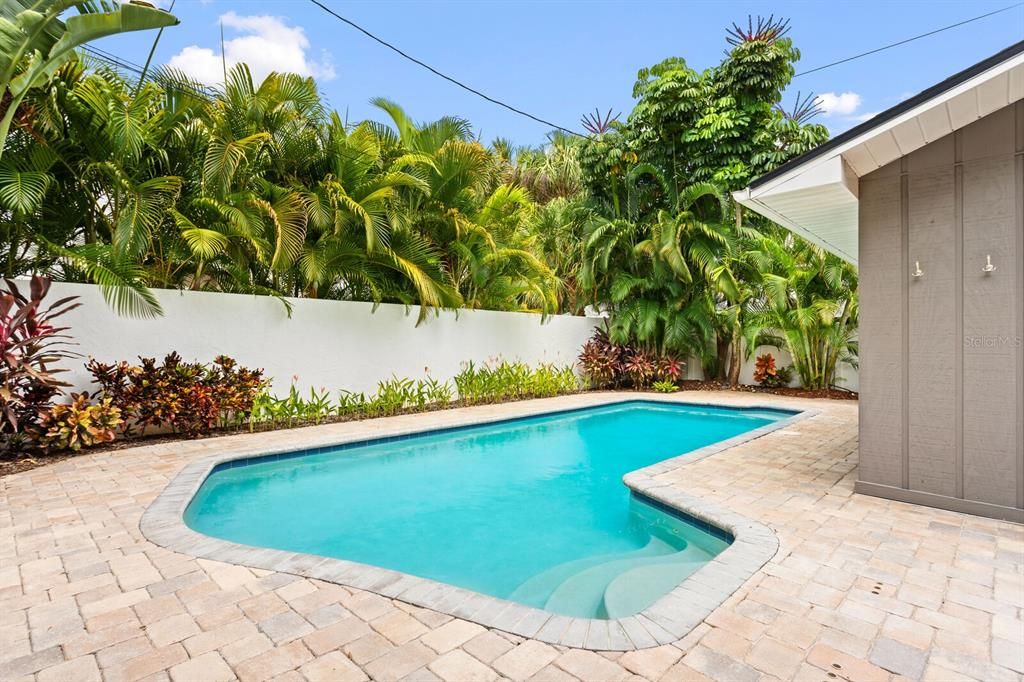 Sparkling Salt Water pool.