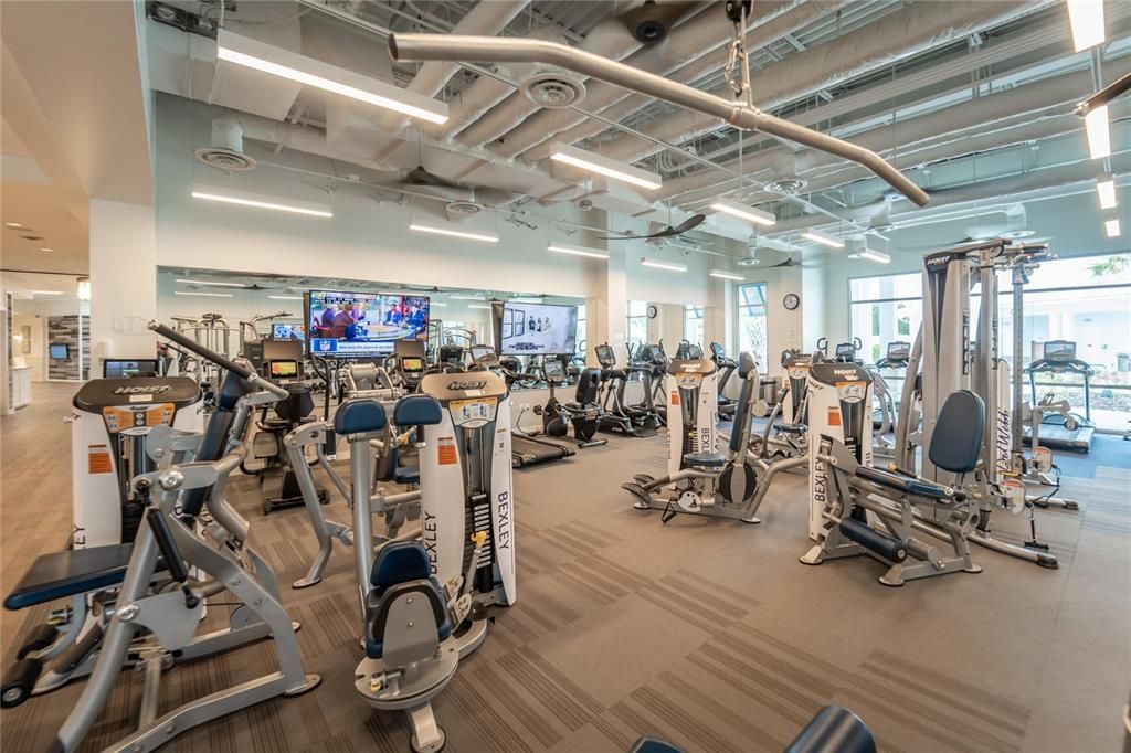 Exercise room at clubhouse