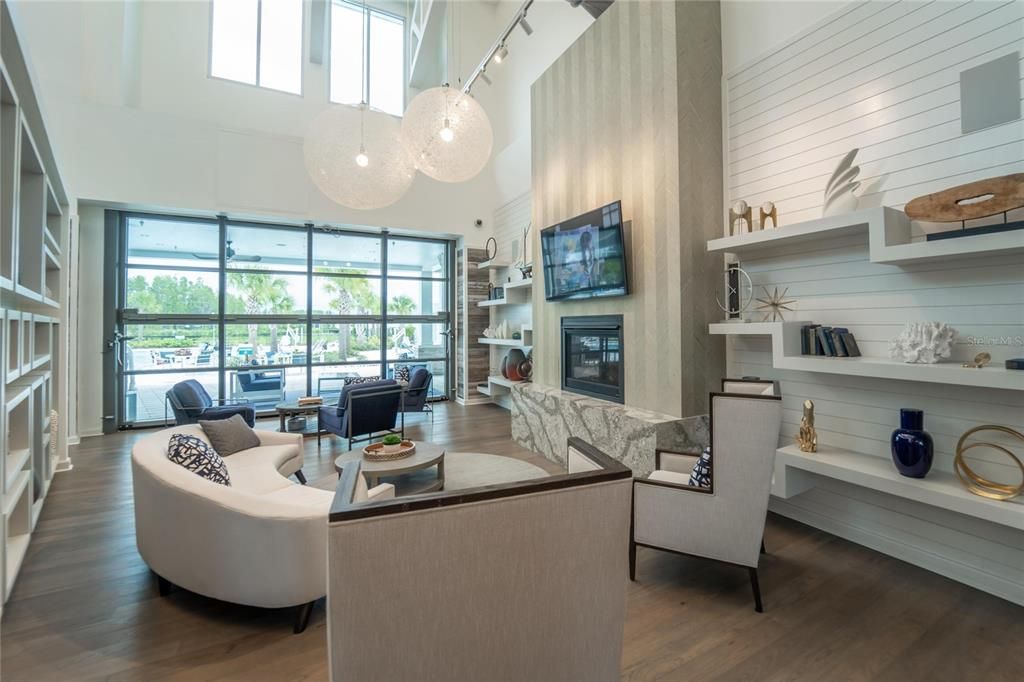 Sitting area in clubhouse