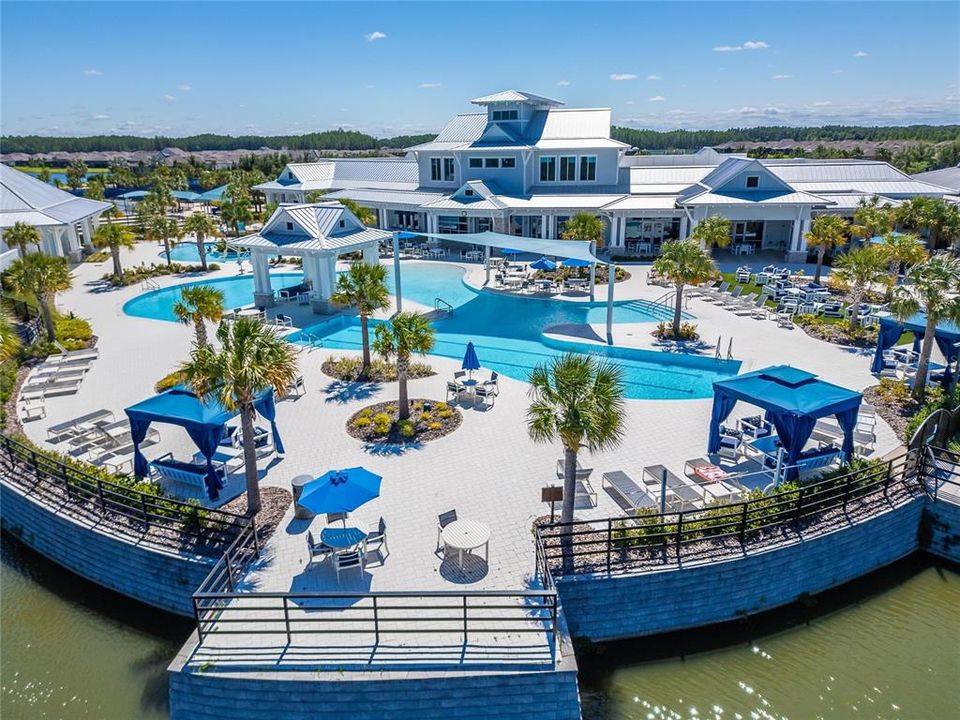 Aerial of clubhouse