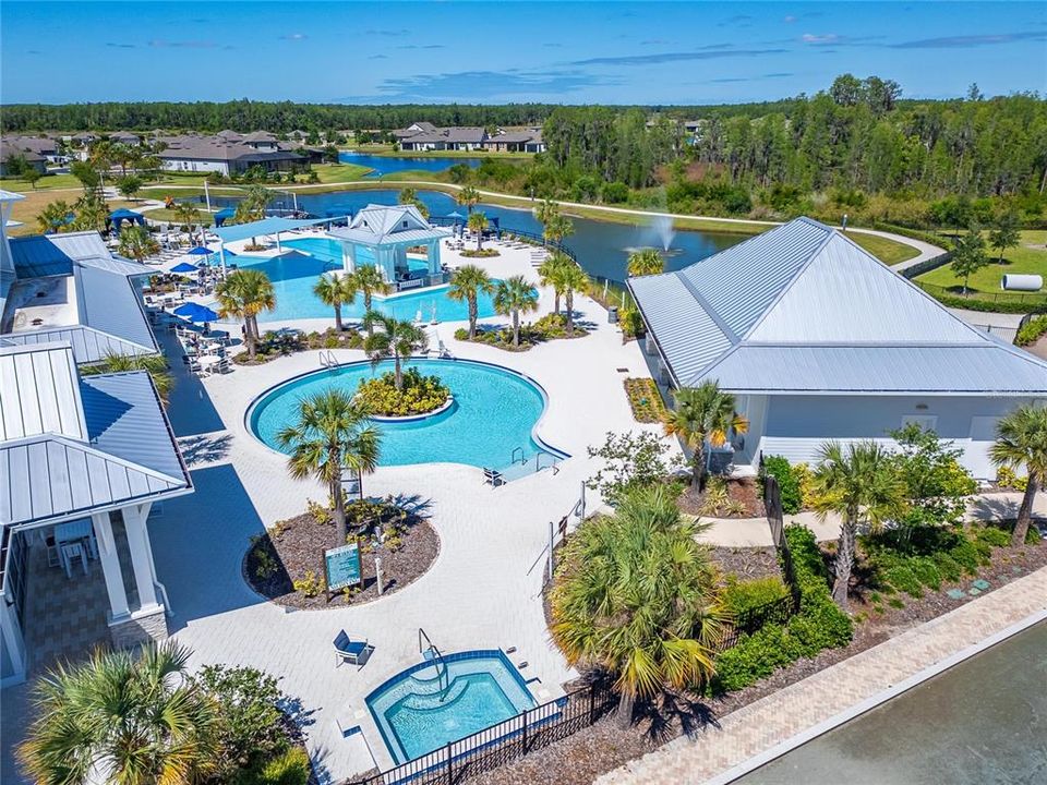 Aerial of clubhouse