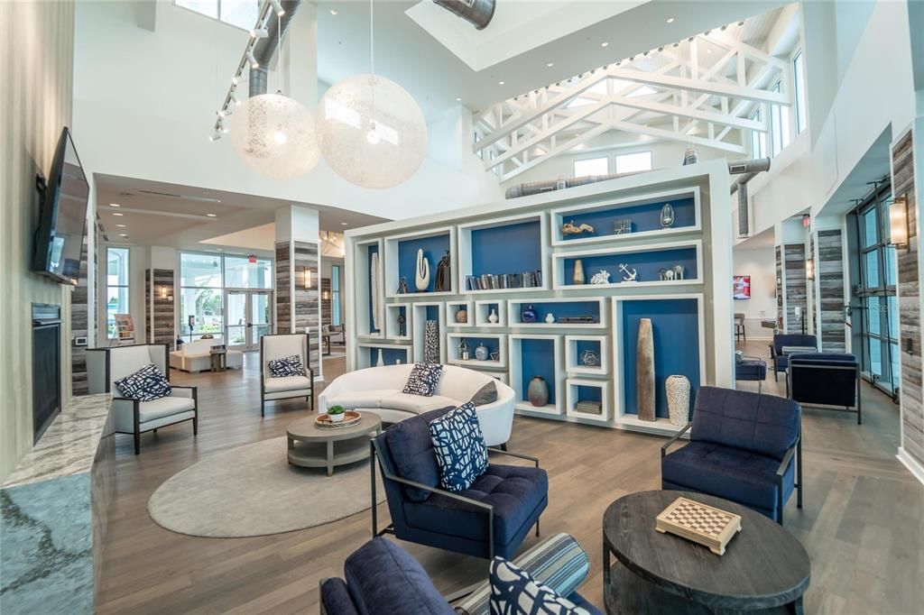 Sitting area in clubhouse