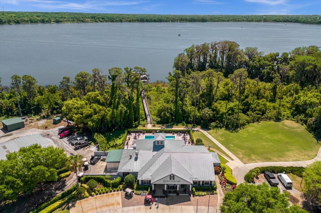 Deer Island Clubhouse with pool