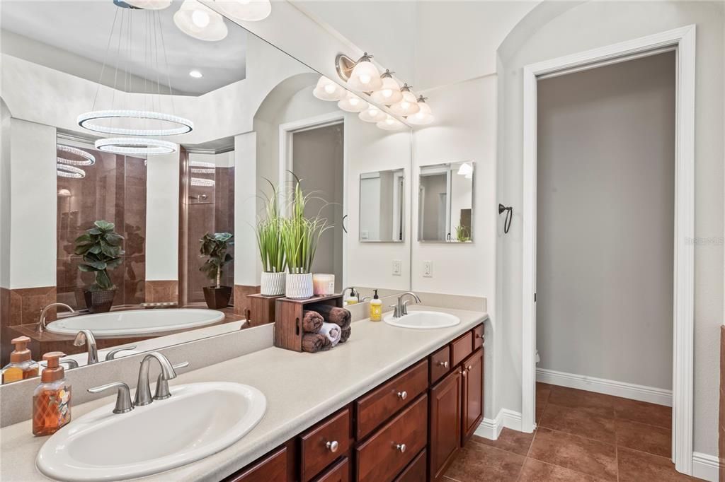 Double Bowl sink  with a separate water closet