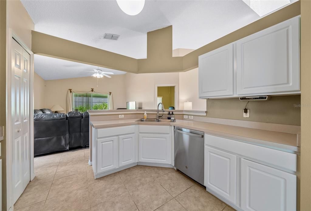 Kitchen Overlooking Family Room