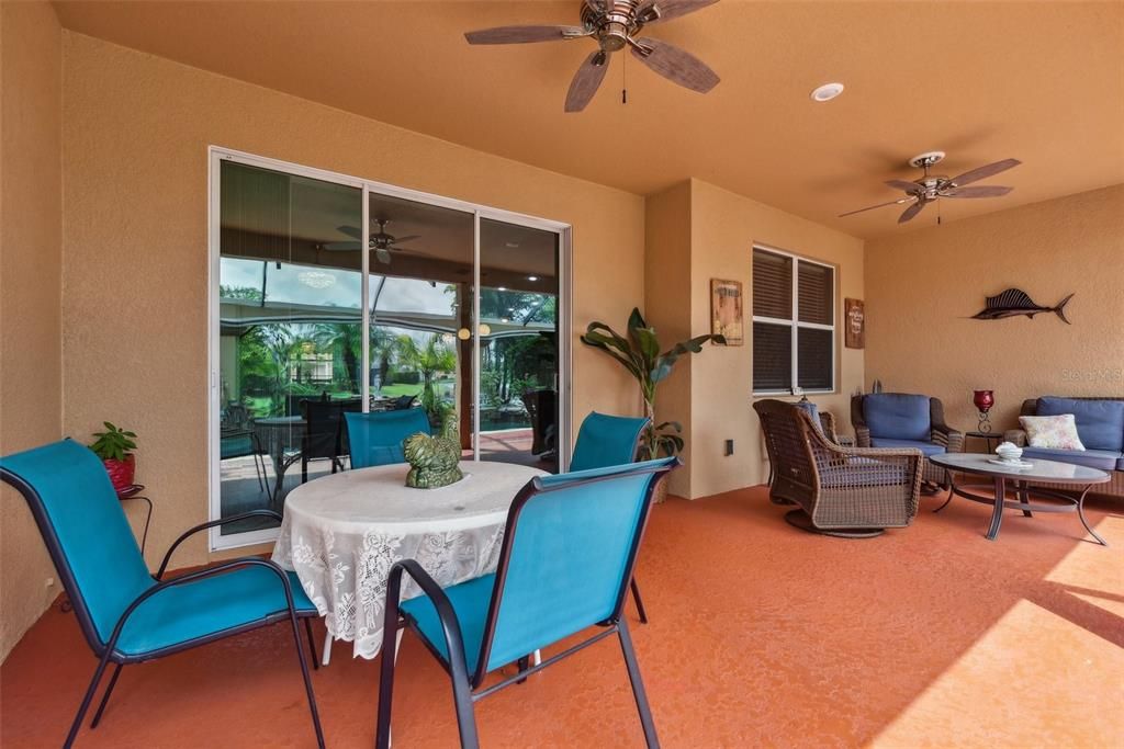 Covered Lanai as part of the Pool Patio