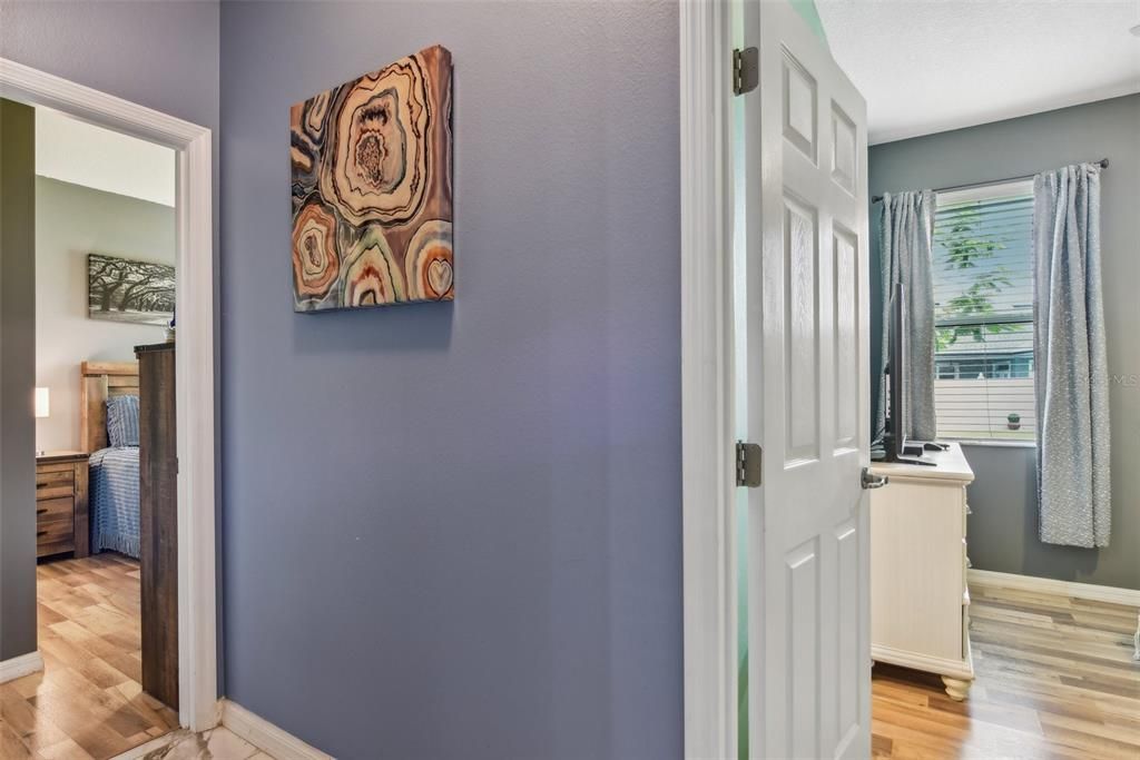 Hallway to Jack and Jill Bathroom and Bedrooms