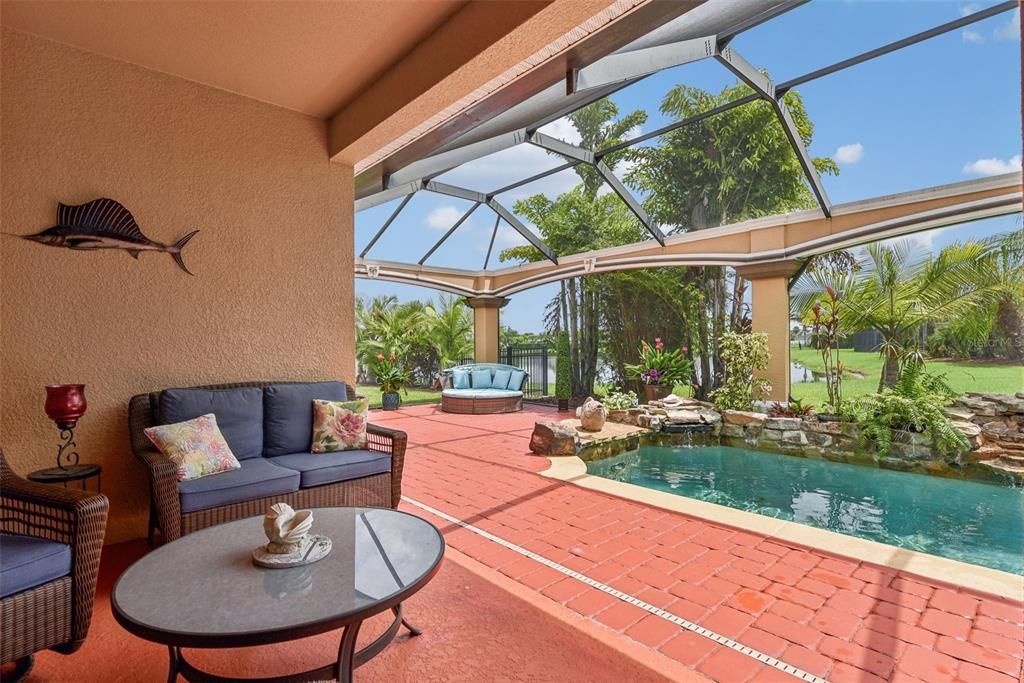 Covered Lanai as part of the Pool Patio