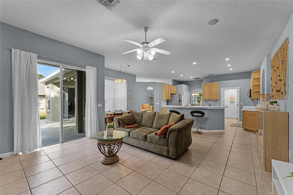 Family room and breakfast nook