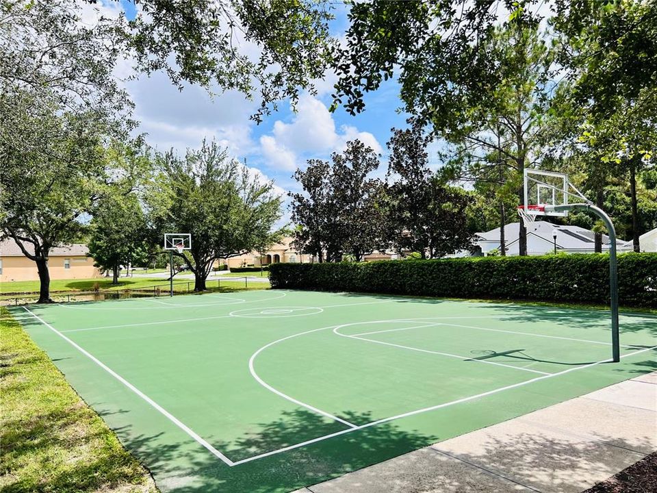 Community basketball court